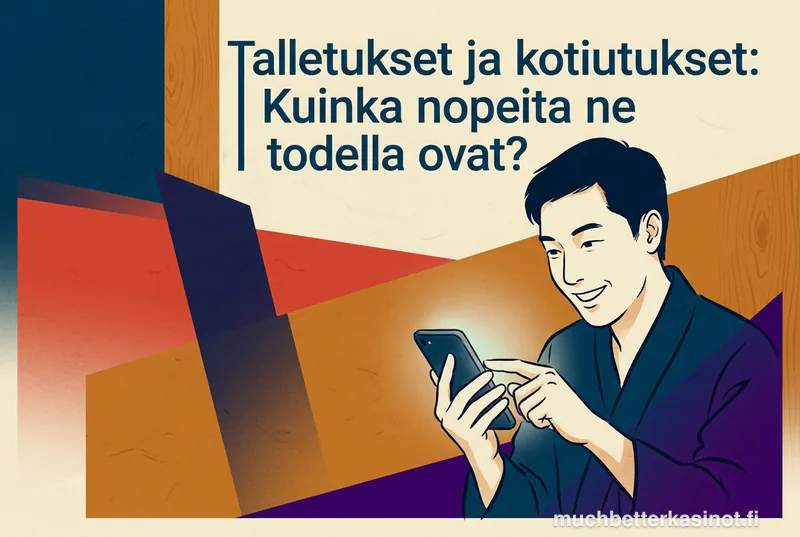 Talletukset ja kotiutukset: Kuinka nopeita ne todella ovat?